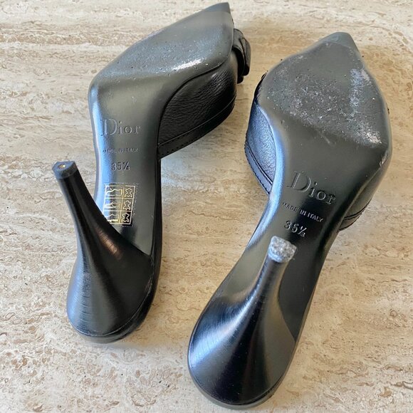 Vintage Dior Flight D Buckle Mule Heels - Picture 8 of 10